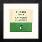 Vintage The Big Sleep in Black Wood frame, premium wall art print