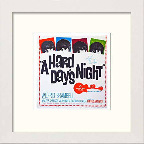L Lumartos Vintage Beatles Hard Days Night Poster