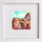 Golf St Andrews West Port 79 in White frame, premium wall art print