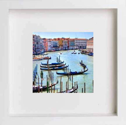 L Lumartos Italy Venice Grand Canal Gondolas Frame Print 0251