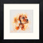 Spaniel in Black Wood frame, premium wall art print