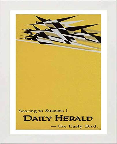 L Lumartos Vintage Poster Soaring To Success Daily Herald The Early Bird Advertising