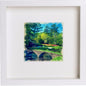 Golf Augusta National Golf Course 71 in White frame, premium wall art print