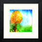 Our Garden in Black Wood frame, premium wall art print