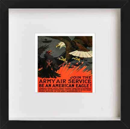 L Lumartos Vintage Poster Join The Army Air Service Be An American Eagle