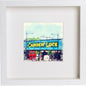 London Camden Lock Market 103 in White frame, premium wall art print