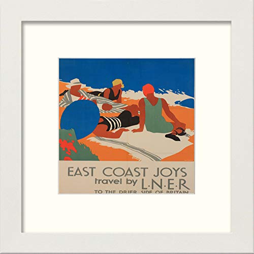 L Lumartos Vintage LNER East Coast Joys Poster Sunbathing