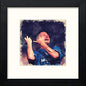 Glasgow Rangers FC Gascoigne in Black Wood frame, premium wall art print