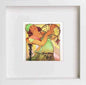 Vintage Poster Alphonse Mucha Salmoe Estampe Moderne 1897 in White frame, premium wall art print
