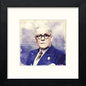 Glasgow Rangers FC Bill Struth I in Black Wood frame, premium wall art print