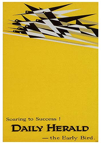 L Lumartos Vintage Poster Soaring To Success Daily Herald The Early Bird Advertising