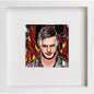 WWE Raw Fergal Devitt 233 in White frame, premium wall art print