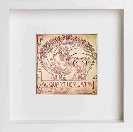 L Lumartos Vintage Poster Alphonse Mucha Au Quartier Latin 1900