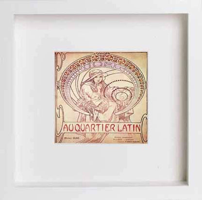 L Lumartos Vintage Poster Alphonse Mucha Au Quartier Latin 1900