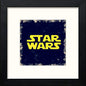 Star Wars in Black Wood frame, premium wall art print