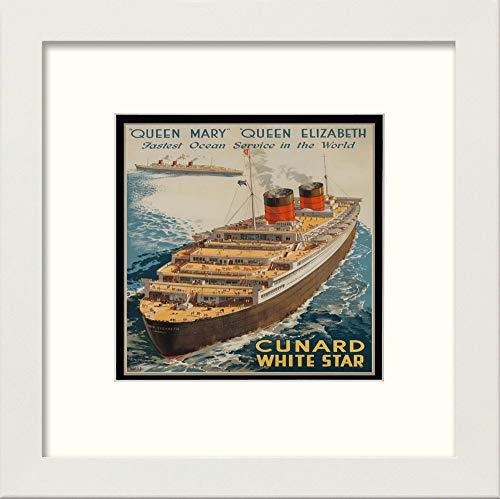 L Lumartos Vintage Cunard White Star Poster