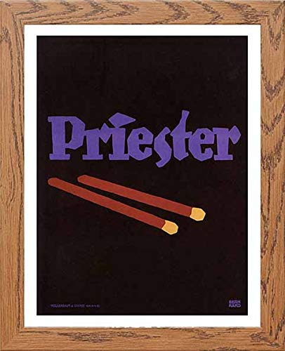 L Lumartos Vintage Poster Priester Advertising Poster For Match Company