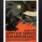 L Lumartos Vintage Poster Join The Army Air Service Be An American Eagle