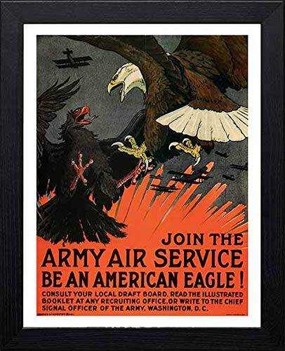 L Lumartos Vintage Poster Join The Army Air Service Be An American Eagle