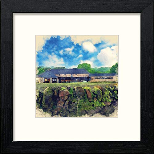 Golf Kingsbarns in Black Wood frame, premium wall art print