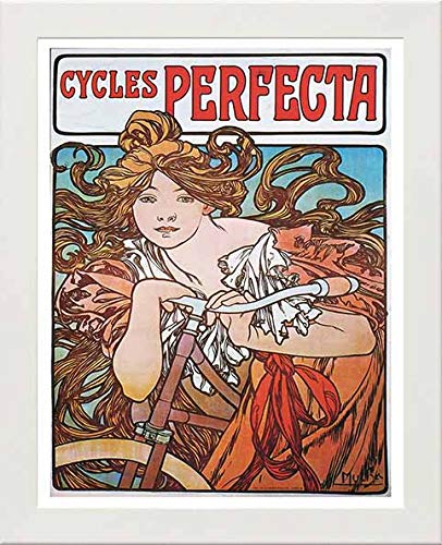 L Lumartos Vintage Poster Alphonse Mucha Cycles Perfecta C1897 Bike