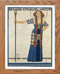 Vintage Poster Richard Strauss Woche Mnchen in Wood frame, premium wall art print