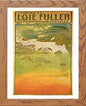 Vintage Poster Theatre De Loie Fuller Exposition Universelle in Wood frame, premium wall art print