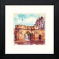 Golf St Andrews West Port in Black Wood frame, premium wall art print