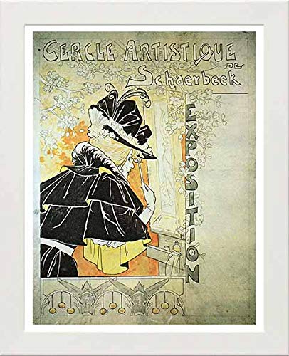 L Lumartos Vintage Poster Cercle Artistique De Schaerbeek Exposition