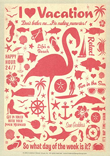 L Lumartos Vintage Flamingo Vacation Beach Seaside Poster Travel Poster (44)