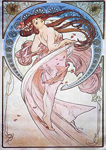 L Lumartos Vintage Poster Alphonse Mucha La Dansedance 1898