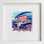 Arsenal FC Emirates Stadium Highbury Stadium 0005 in White frame, premium wall art print