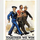 L Lumartos Vintage Poster Together We Win
