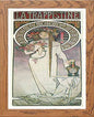 Vintage Poster Alphonse Mucha La Trappistine 1897 in Wood frame, premium wall art print