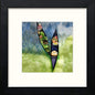 Canoes in Black Wood frame, premium wall art print