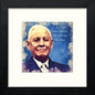 Glasgow Rangers FC Bill Struth Ii in Black Wood frame, premium wall art print