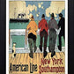 L Lumartos Vintage Poster American Line New York Southampton