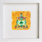 Glasgow, Scotland Glasgow Coat Of Arms 0067 in Wooden Box Frame frame, premium wall art print