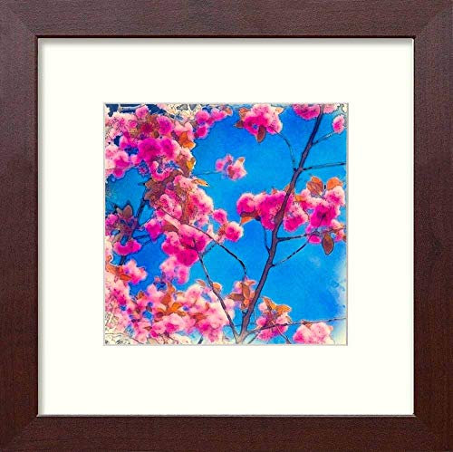 L Lumartos Vintage Cherry Blossom, Black Wood, 10x10