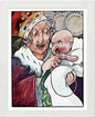 Vintage Poster Alice's Adventures in Wood frame, premium wall art print
