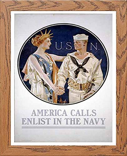 L Lumartos Vintage Poster America Calls Enlist In The Navy