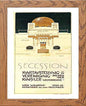 Vintage Poster Vienna Secession Exhibition in Wood frame, premium wall art print