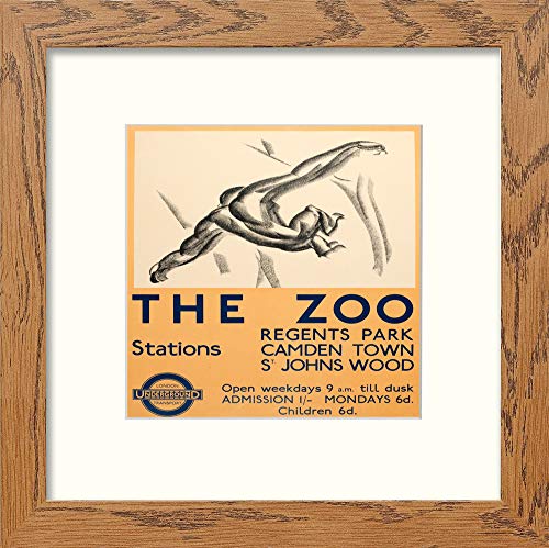 L Lumartos Vintage Zoo Poster