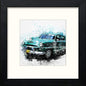 Cuba Car in Black Wood frame, premium wall art print