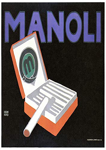 L Lumartos Vintage Poster Manoli Cigarettes