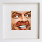 Jack Nicholson 89 in White frame, premium wall art print