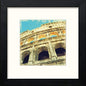 Rome Collesium in Black Wood frame, premium wall art print