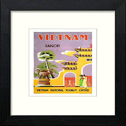 L Lumartos Vintage Poster Saigon 1960 Vintage Travel Square