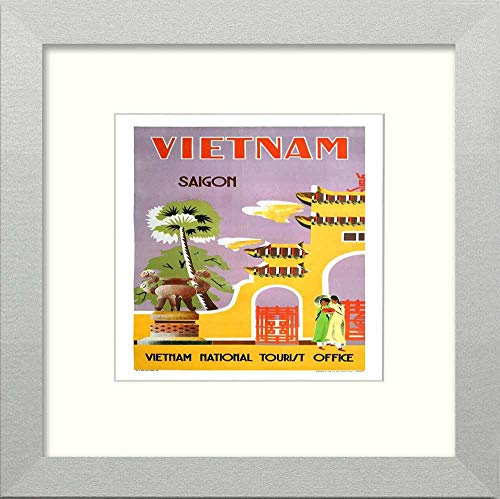 L Lumartos Vintage Poster Saigon 1960 Vintage Travel Square