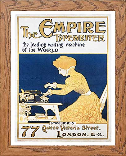 L Lumartos Vintage Poster The Empire Typewriter